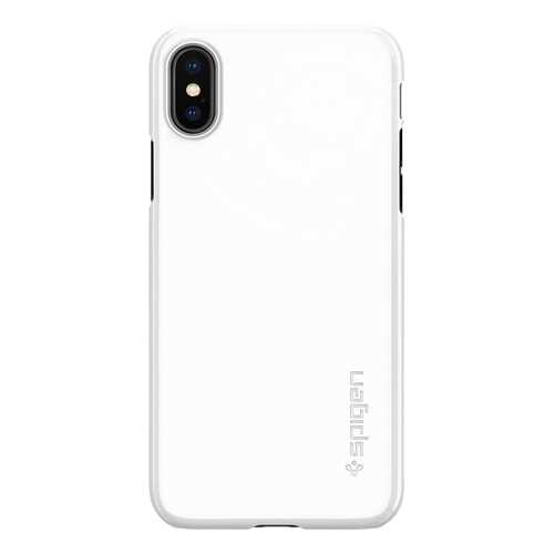 Чехол Apple Spigen Thin Fit для iPhone X White 057CS22112 в Ростелеком