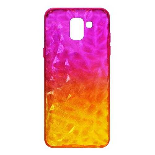 Чехол Crystal Krutoff для Samsung Galaxy J6 2018 (SM-J600) Yellow/Pink в Ростелеком