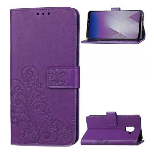 Чехол Epik Four-leaf Clover для Samsung A530 Galaxy A8 (2018) Purple в Ростелеком