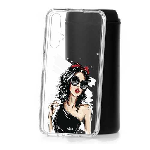Чехол Huawei Honor 20 Kruche Print Фэшн леди в Ростелеком