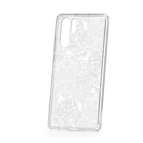 Чехол Huawei P30 Pro Kruche Print Skull White в Ростелеком