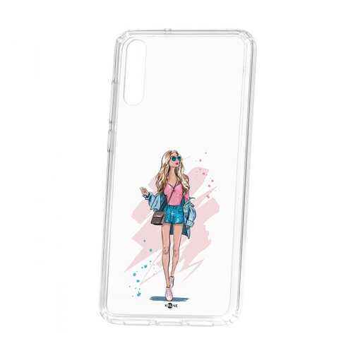 Чехол Kruche Huawei P20 Print Fashion Girl в Ростелеком