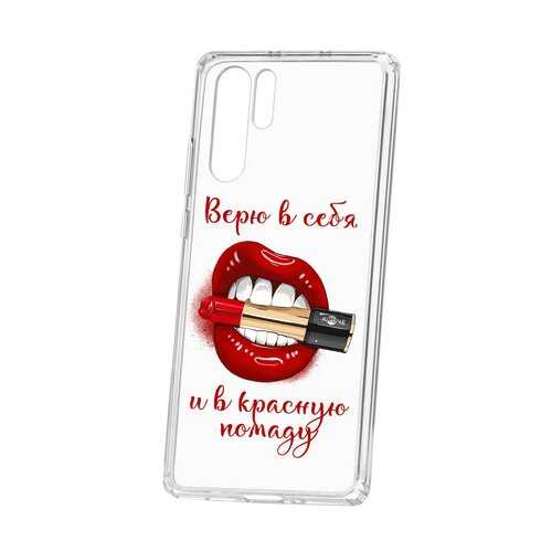 Чехол Kruche Huawei P30 Pro Print Red lipstick в Ростелеком