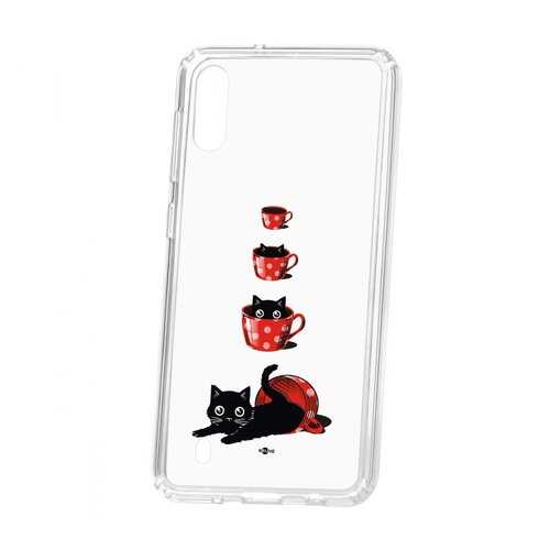 Чехол Kruche Samsung Galaxy M10 Print Котенок в чашке в Ростелеком