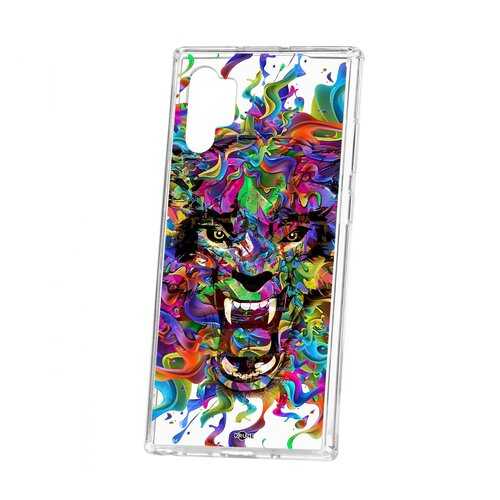 Чехол Kruche Samsung Galaxy Note 10+ Print Colored beast в Ростелеком