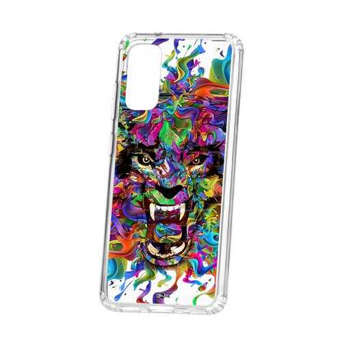 Чехол Kruche Samsung Galaxy S20/S11e Print Colored beast в Ростелеком