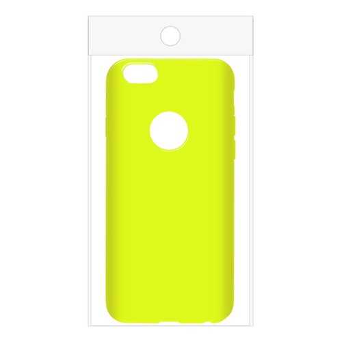 Чехол Krutoff Silicone для iPhone 6/6S Yellow в Ростелеком