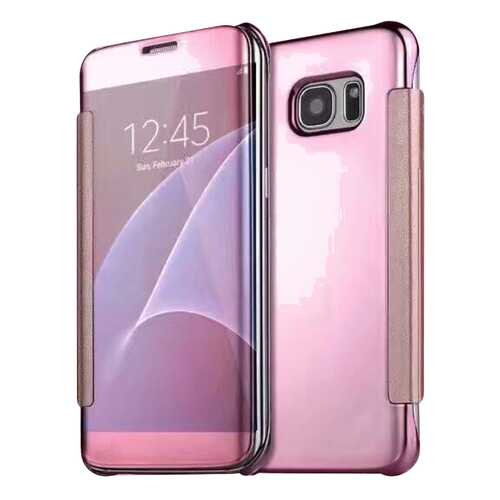 Чехол MyPads для Samsung Galaxy C9 Pro Clear View Pink в Ростелеком