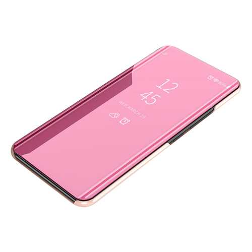 Чехол MyPads для Samsung Galaxy J3 Prime Clear View J3 (2017) SM-J330F Cover Pink в Ростелеком