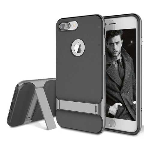 Чехол Rock Royce Kickstand для Apple iPhone 7 Plus/8 Plus Black Grey в Ростелеком