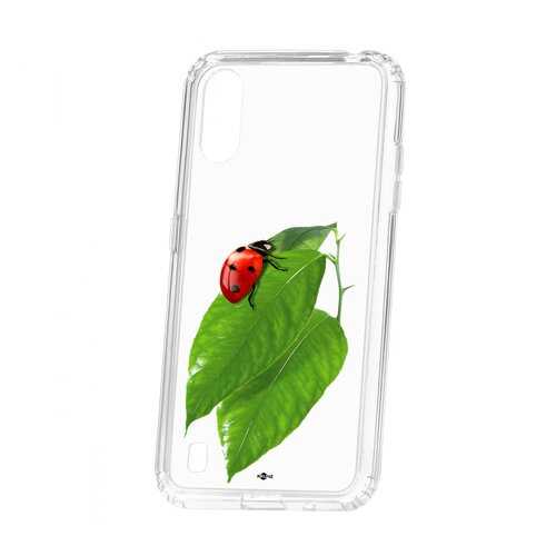 Чехол Samsung Galaxy A01/A015 Kruche Print Ladybug в Ростелеком