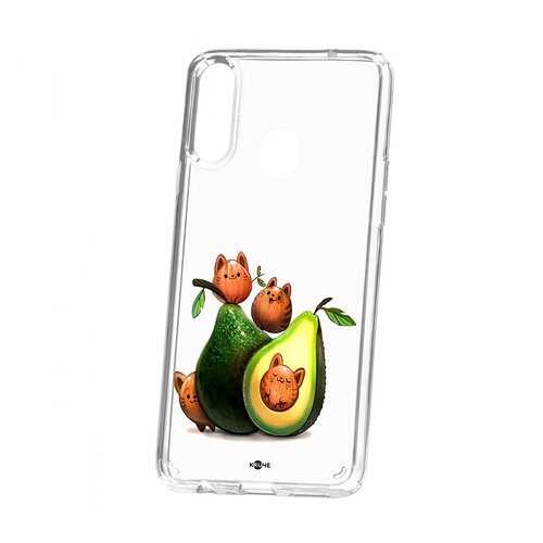 Чехол Samsung Galaxy A20S Kruche Print Авокотики в Ростелеком