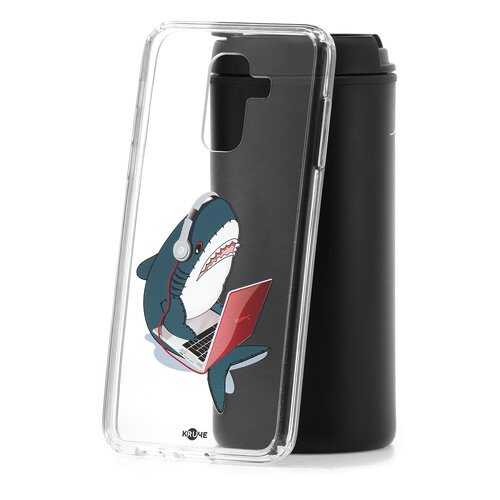 Чехол Samsung Galaxy A6 Plus (2018) A605f Kruche Print Акула в Ростелеком