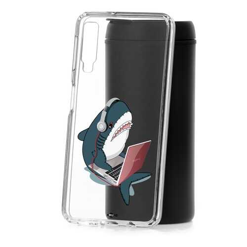 Чехол Samsung Galaxy A7 (2018) A750 Kruche Print Акула в Ростелеком