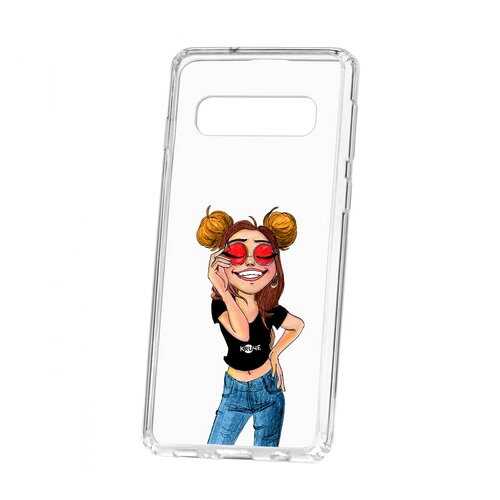 Чехол Samsung Galaxy S10 Kruche Print Smiling в Ростелеком