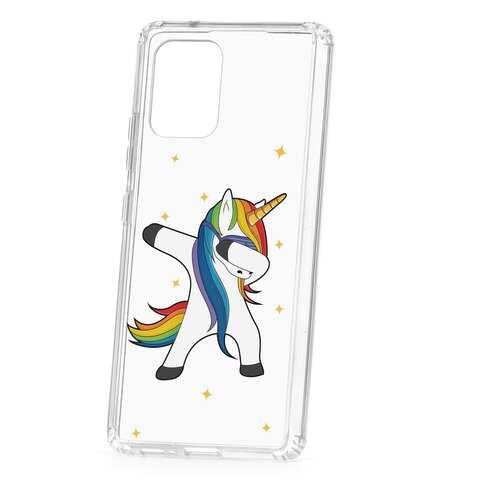 Чехол Samsung Galaxy S10 Lite Kruche Print Единорожка в Ростелеком