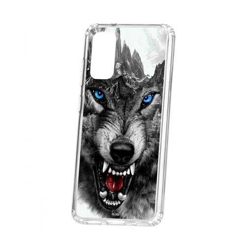 Чехол Samsung Galaxy S20 Kruche Print Волк в Ростелеком