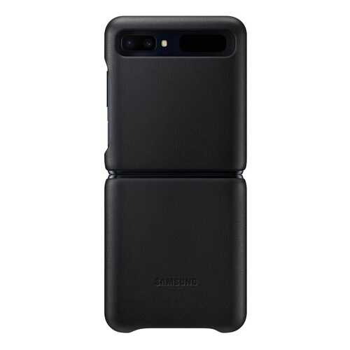 Чехол Samsung Leather Cover для Samsung Galaxy Z Flip Black в Ростелеком