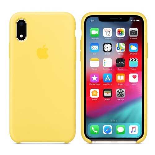 Чехол Silicone Case для Apple iPhone XR Canary Yellow (MWC24FE/A) в Ростелеком