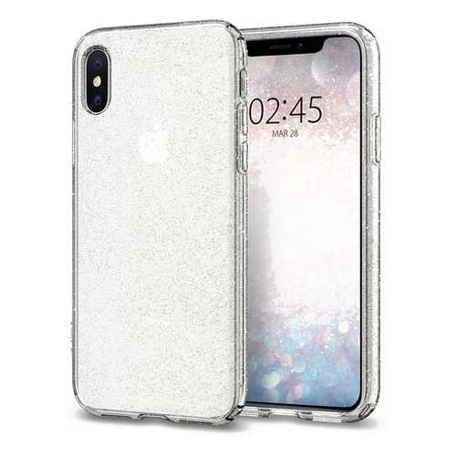 Чехол Spigen Liquid Crystal Glitter (063CS25111) для iPhone X/Xs (Crystal Quartz) в Ростелеком