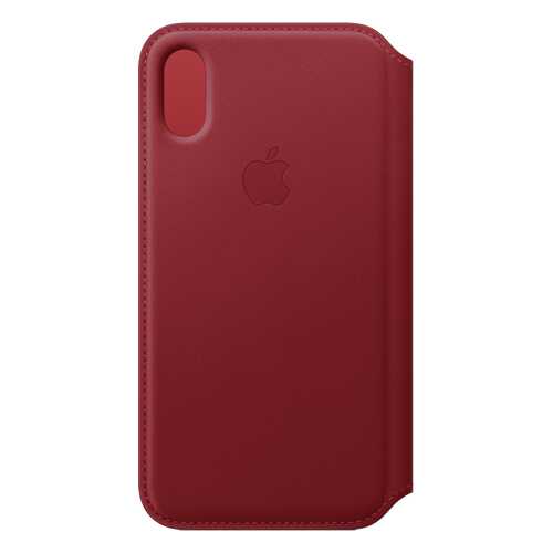 Кейс для iPhone Apple Folio XS кожаный красный MRWX2ZM/A в Ростелеком