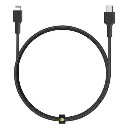 Кабель Aukey Braided Nylon USB-C to Lightning 2m Black (CB-CL2) в Ростелеком