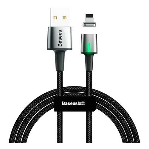 Кабель Baseus Zinc Magnetic Cable USB - Lightning 2м Black в Ростелеком