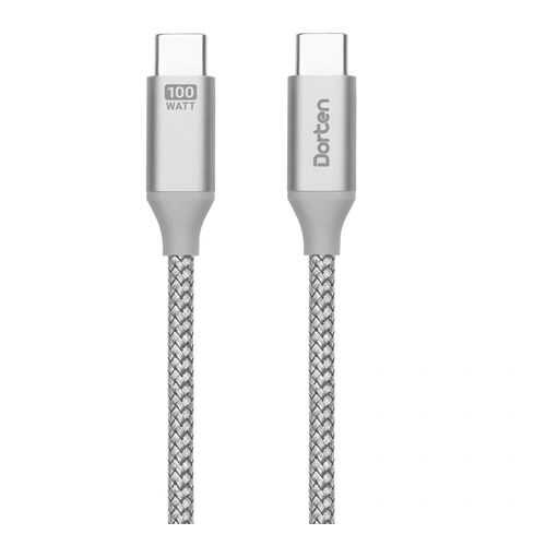 Кабель Dorten USB-C to USB-C PD Charging Cable Tetron Series 2 м Space Gray в Ростелеком