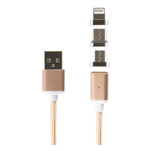 Кабель Red Line USB - Type-C/8-pin/micro USB 3в1 neylon, Gold в Ростелеком