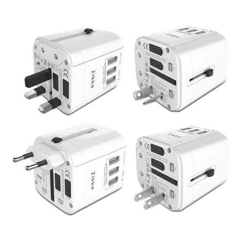 Сетевая зарядка Zikko Worldwide Travel Adaptor BST-622 (White) в Ростелеком