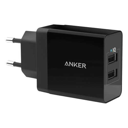 Сетевое зарядное устройство Anker PowerPort 2 USB 4,8A Black в Ростелеком