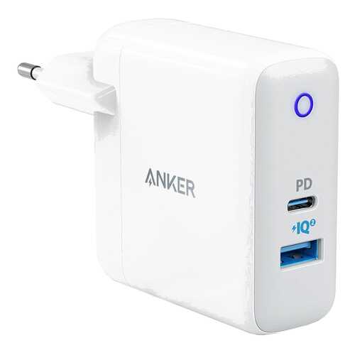 Сетевое зарядное устройство Anker Powerport USB/USB Type-C 3A White в Ростелеком