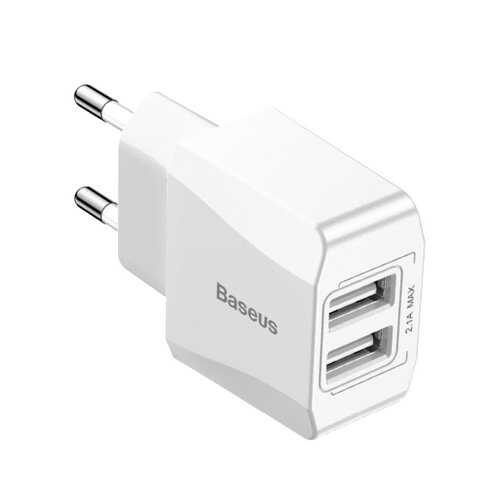 Сетевое зарядное устройство Baseus Mini 2USB 2.1A White в Ростелеком