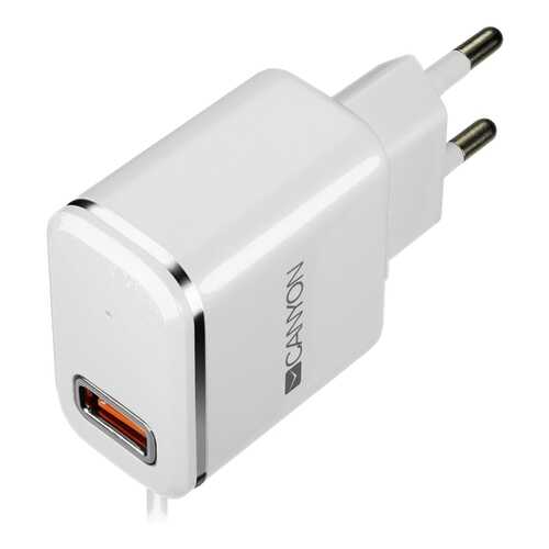 Сетевое зарядное устройство Canyon 1 USB/Lightning 2,1A White в Ростелеком