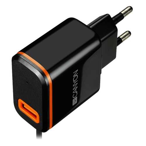 Сетевое зарядное устройство Canyon 1 USB/USB Type-C 2,1A Black в Ростелеком