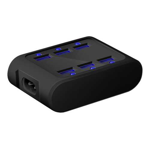 Сетевое зарядное устройство iconBIT FTB SIX FT-0006C 6 USB 4,2A Black в Ростелеком