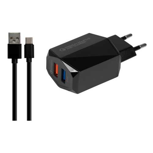 Сетевое зарядное устройство Jet.A UC-S23 2 USB 2,4A Black в Ростелеком