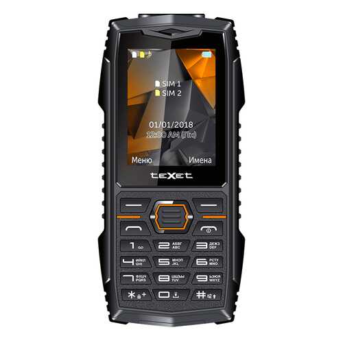 Мобильный телефон teXet TM-519R Black/Orange в Ростелеком