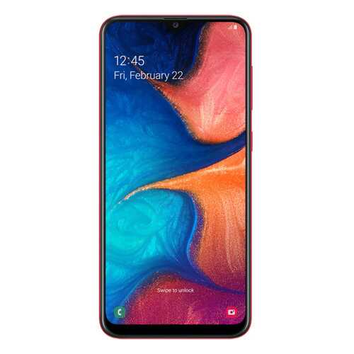 Смартфон Samsung Galaxy A20 32Gb Red (SM-A205F) в Ростелеком